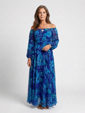 Peniel | Vestido maxi floral hombros descubiertos
