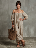 Virtudes | Vestido maxi hombros descubiertos estampado de rayas