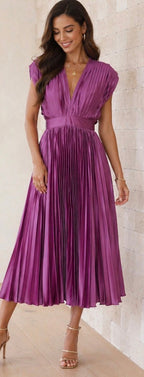 Elvina | Vestido cruzado estampado