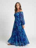 Peniel | Vestido maxi floral hombros descubiertos