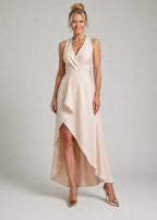 Mandy | Vestido midi cruzado escote V