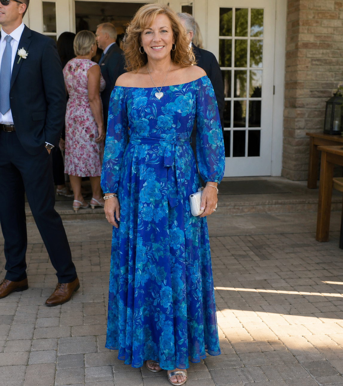 Peniel | Vestido maxi floral hombros descubiertos