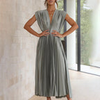 Elvina | Vestido cruzado estampado