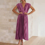 Elvina | Vestido cruzado estampado