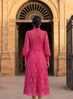 Camila | Vestido Midi de Encaje Exclusivo