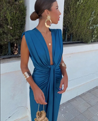 Lily | Vestido midi plisado elegante