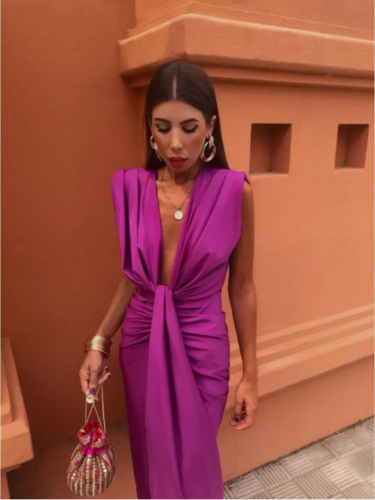 Lily | Vestido midi plisado elegante