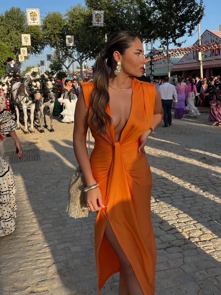 Lily | Vestido midi plisado elegante