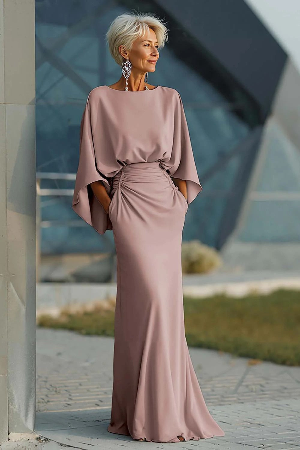 Alicia | Vestido elegante de espalda abierta en V
