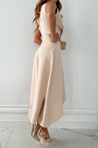 Mandy | Vestido midi cruzado escote V