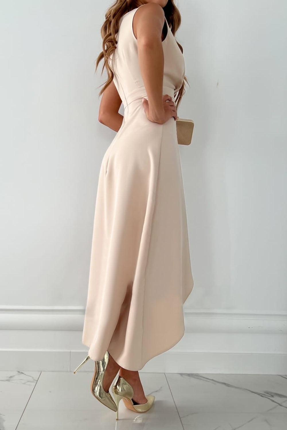 Mandy | Vestido midi cruzado escote V