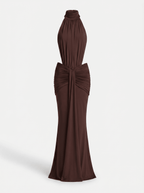 Silvia | Vestido Largo con Escote Halter