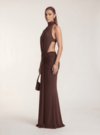 Silvia | Vestido Largo con Escote Halter